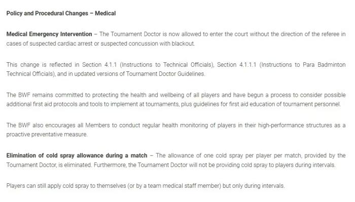 中国小将意外离世后全球羽坛再度聚焦球场急救